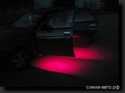 подсветка дверей на светодиодах RGB