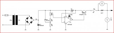 Зарядное устройство или простой стабилизатор тока схема