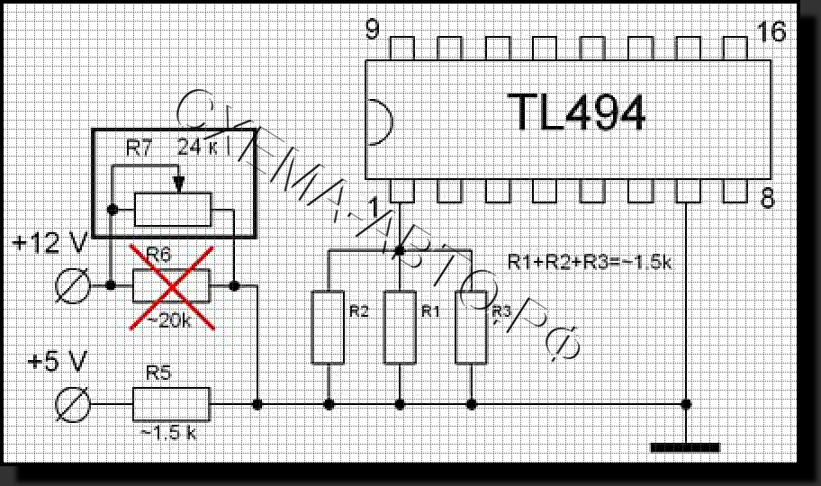 Схема зарядного устройства на tl494 для автомобильного аккумулятора