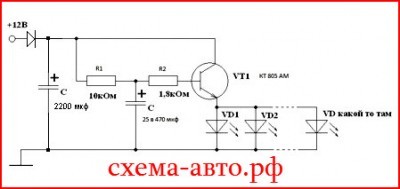 Плавное включение приборки ваз 2110