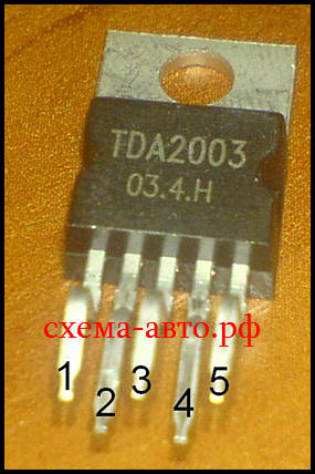 Усилитель мощности на микросхеме ТDА2003